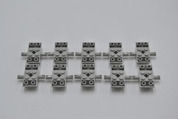 LEGO 10 x SchrÃ¤gstein Achse althell grau Light Gray Slope Inverted 45 4x2 30390