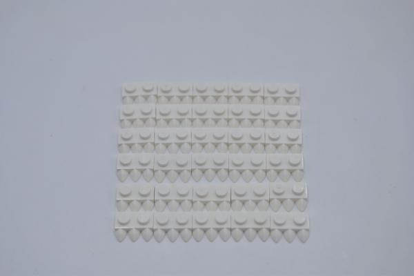 LEGO 30 x Platte Kralle ZÃ¤hne weiÃŸ White Plate 1x2 with 3 Teeth Claws 15208