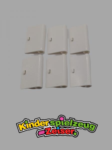 LEGO 6 x TÃ¼r TÃ¼rschanier links weiÃŸ White Door 1x3x4 Left Hinge Open 58381