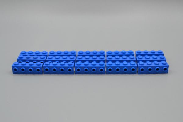 LEGO 15 x Konverterstein blau Blue Brick Modified 1x4 with 4 Studs 30414