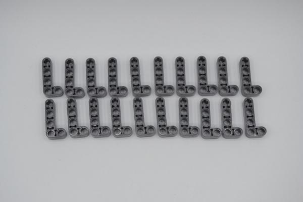 LEGO 20 x Technic Liftarm neues dunkelgrau Dark Bluish Gray 2x4 90Â° Thick 32140