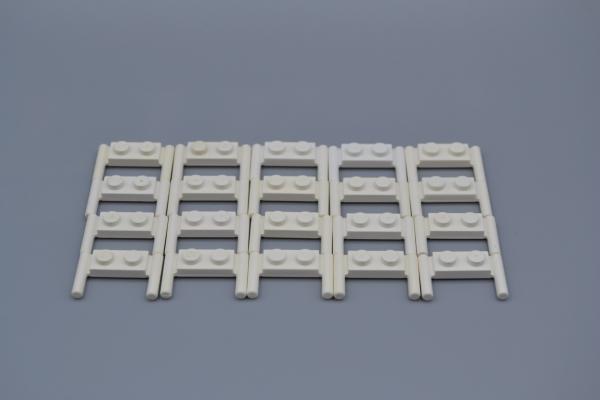 LEGO 20 x Platte Griff Stange weiÃŸ White Plate Modified 1x2 Bar Handles 3839b