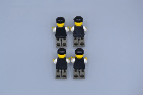 LEGO 4 x Figur Stadt City Town twn004 Town Vest Formal Race Official 6713 6617