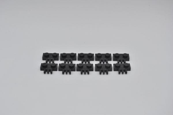 LEGO 10 x Scharnierelemente schwarz Dreifingerraster black 3 finger hinge 2452