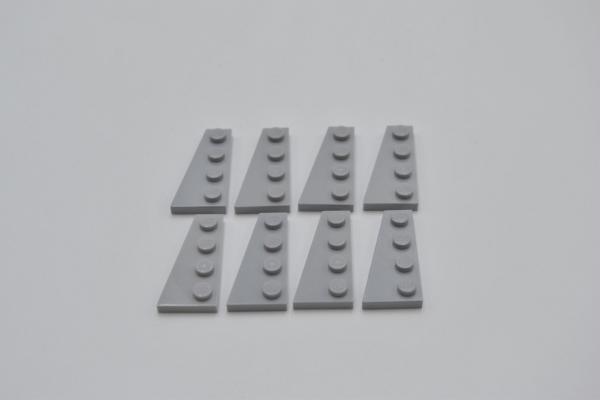 LEGO 8 x FlÃ¼gelplatte links neuhell grau Light Bluish Gray 4x2 Left 41770