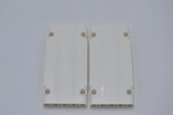 LEGO 2 x Paneele weiÃŸ White Technic Panel Plate 5x11x1 64782