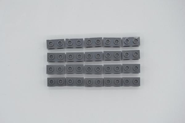 LEGO 20 x Technic Lochstein neues dunkelgrau Dark Bluish Gray Brick 1x2 32000