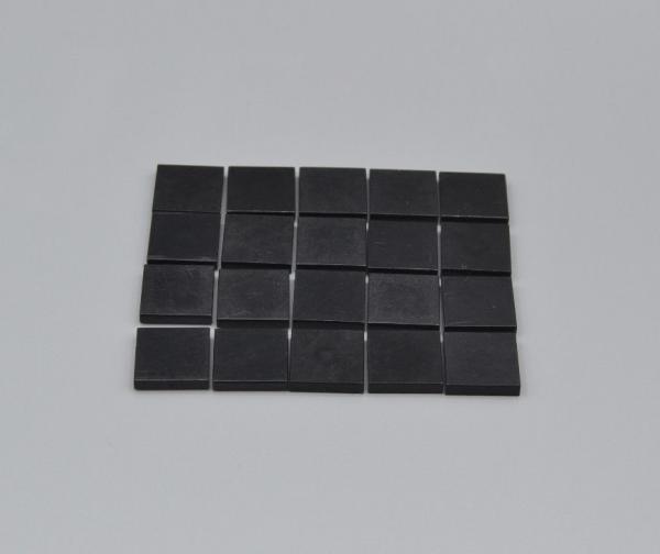 LEGO 20 x Kachel Fliese Platte schwarz Black Tile 2x2 with Groove 3068