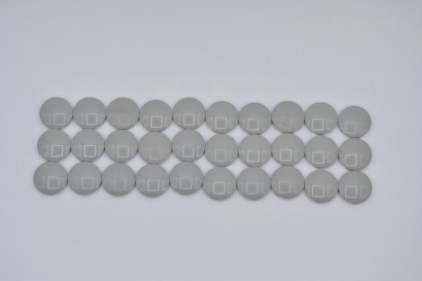 LEGO 30 x Rundplatte gleiter Fliese 2x2 althell grau oldgrey circular plate 2654