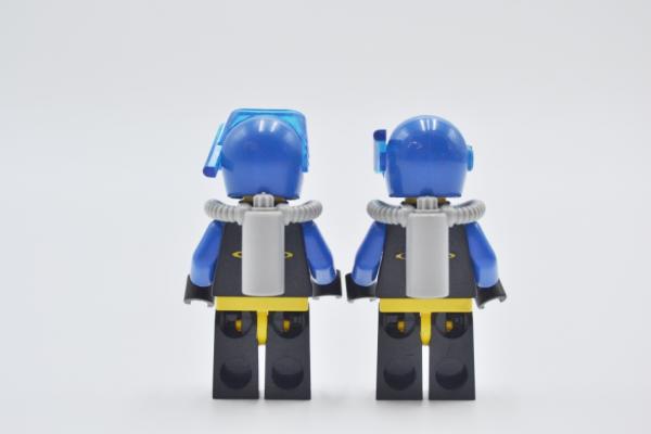 LEGO 2 x Figur Minifigur Minifigures Fahrer blau Extreme Team Blue Diver ext014 