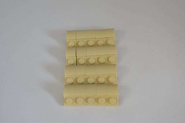 LEGO 20 x Bogensteine beige Tan Slope Curved 2x1x1 1/3 with Recessed Stud 6091