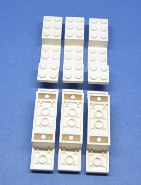 LEGO 6 x Auto Chassis Winkel weiÃŸ White Bracket 8x2x1 1/3 4732