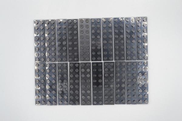 LEGO 20 x Basisplatte Bauplatte Grundplatte schwarz Black Basic Plate 3034