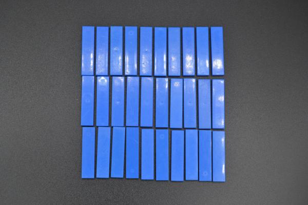 LEGO 30 x Fliesen 1x4 blau blue flat tile slab 2431 243123