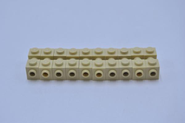 LEGO 20 x Headlight beige Tan Brick Modified 1x1 with Stud on 1 Side 87087