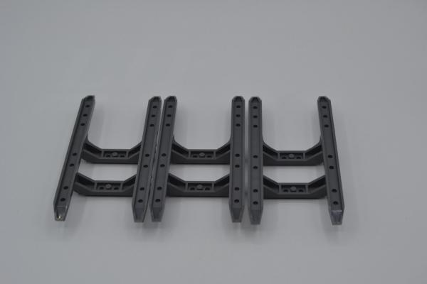 LEGO 3 x Kufe neues dunkelgrau Dark Bluish Gray Helicopter Sled Rails 12x6 30248