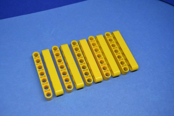 LEGO 10 x Technik Liftarm 1x7 gelb yellow technic 7m thick beam 32524 4495934