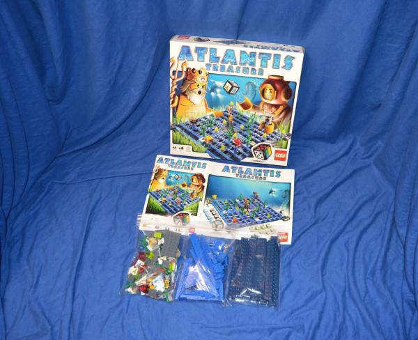 LEGO Set 3851 Atlantis Treasure Brettspiel mit BA Game with instruction