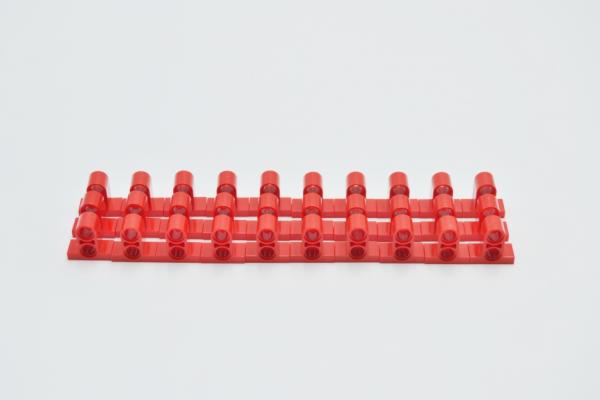 LEGO 30 x Verbinder rot Red Technic Connector Plate 1x2x12/3 with 2 Holes 32530