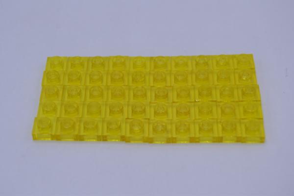 LEGO 50 x Basisplatte transparent gelb Trans-Yellow Plate 1x1 3024