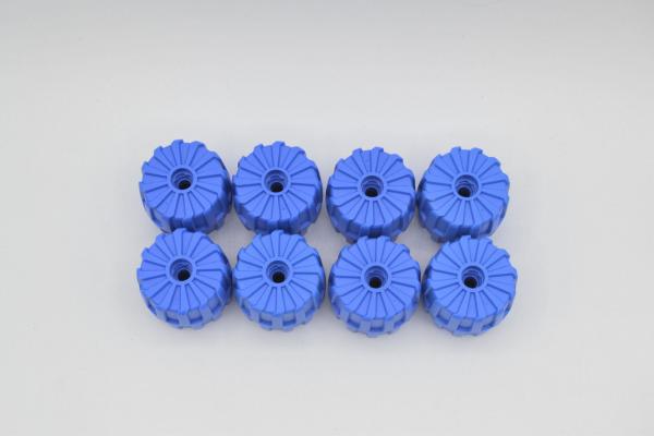 LEGO 8 x Reifen Rad 35mmx31mm blau blue space wheel tire 2593