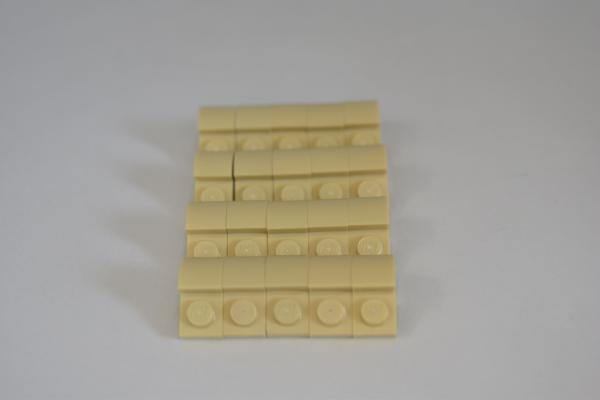 LEGO 20 x Bogensteine beige Tan Slope Curved 2x1x1 1/3 with Recessed Stud 6091