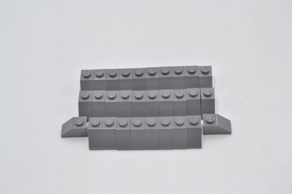 LEGO 30 x Dachstein neues dunkelgrau Dark Bluish Gray Slope 45 2x1 3040