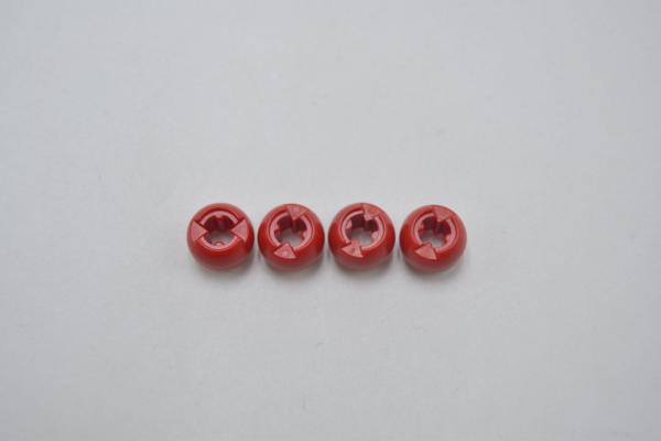 LEGO 4 x Ball Kugel rot Red Technic Ball Joint with Through Axle Hole 53585