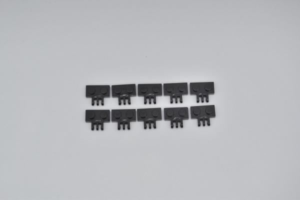 LEGO 10 x Scharnierelemente schwarz Dreifingerraster black 3 finger hinge 2452