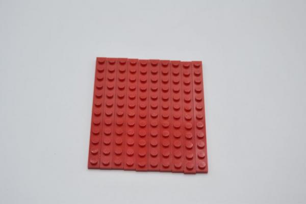 LEGO 10 x Basisplatte Platte rot Red Basic Plate 1x12 60479 