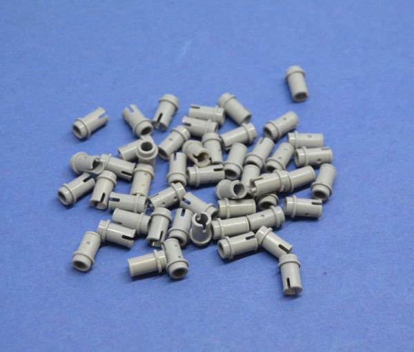 LEGO 50 x Technik Verbinder neuhell grau Light Bluish Gray Technic Pin 1/2 4274