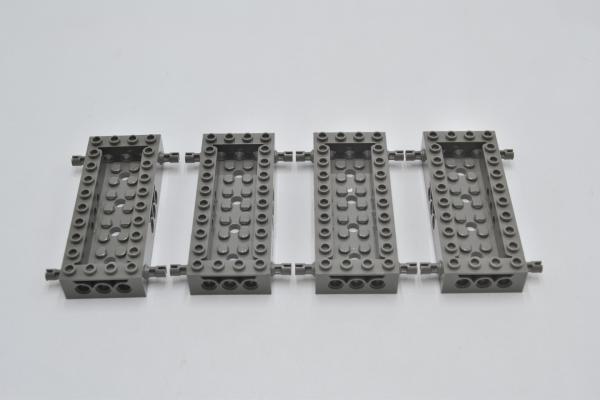 LEGO 4 x Chassis alt dunkelgrau Dark Gray Vehicle 4x10x1 Recessed Center 30643