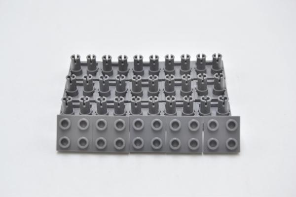 LEGO 20 x Platte mit 2 Pins neues dunkelgrau Dark Bluish Gray Plate 2x2 15092