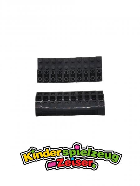 LEGO 20 x SchrÃ¤gstein gebogen schwarz Black Slope Curved 4x1 Inverted 13547