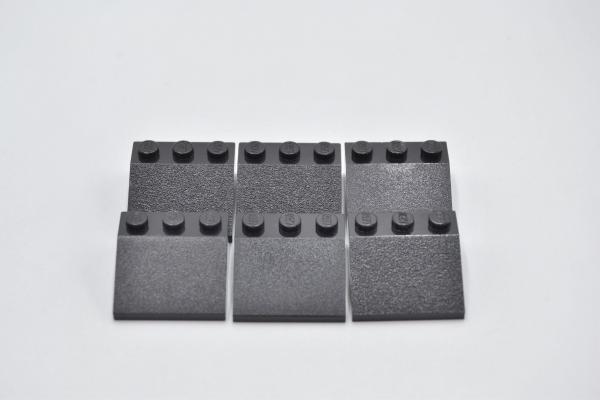 LEGO 6 x Dachstein SchrÃ¤gstein Dachziegel schwarz Black Slope 33 3x3 4161
