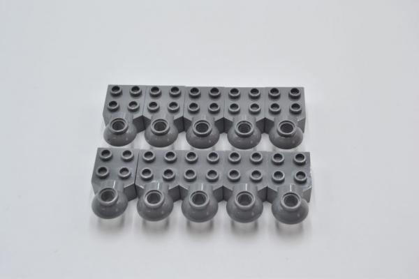 LEGO 10 x Rotationsgelenk neues dunkelgrau Dark Bluish Gray Technic Brick 48170