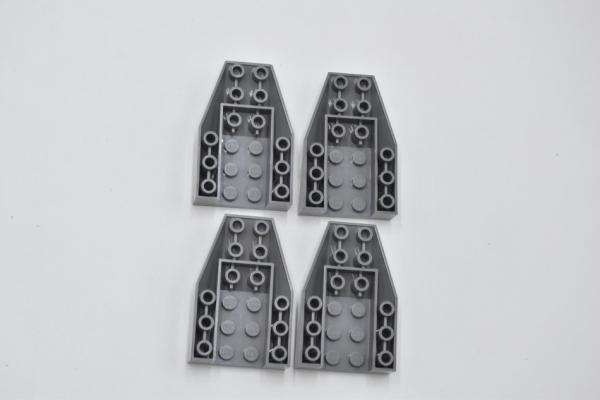 LEGO 4 x Keilstein neues dunkelgrau Dark Bluish Gray Wedge 6x4 Connection 4856a