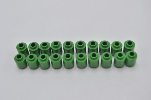 LEGO 20 x Stein offen rund grÃ¼n Green Brick Round 1x1 Open Stud 3062b