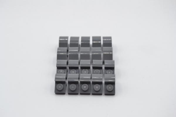 LEGO 20 x Bogensteine neues dunkelgrau Dark Bluish Gray Brick 2x1x1 Curved 6091