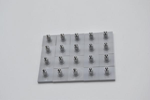 LEGO 20 x Platte m. Pin neuhell grau Light Bluish Gray Tile 2x2 with Pin 2460