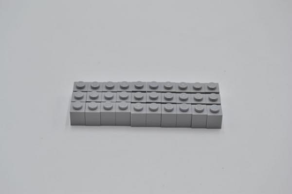 LEGO 30 x Basisstein Baustein neuhell grau Light Bluish Gray Brick 1x1 3005