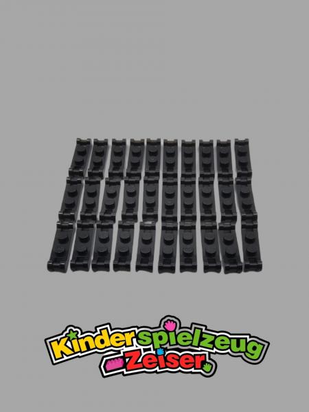 LEGO 30 x Platte mit Griff schwarz Black Plate 1x2 Bar Handles on Ends 18649