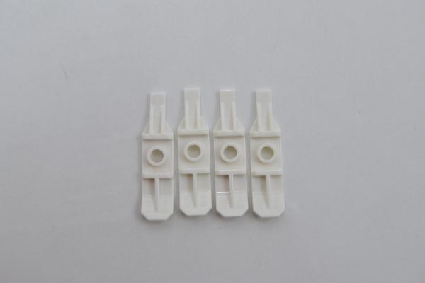 LEGO 4 x Ski ohne Schanier weiÃŸ White Minifigure Utensil Ski without Hinge 99774