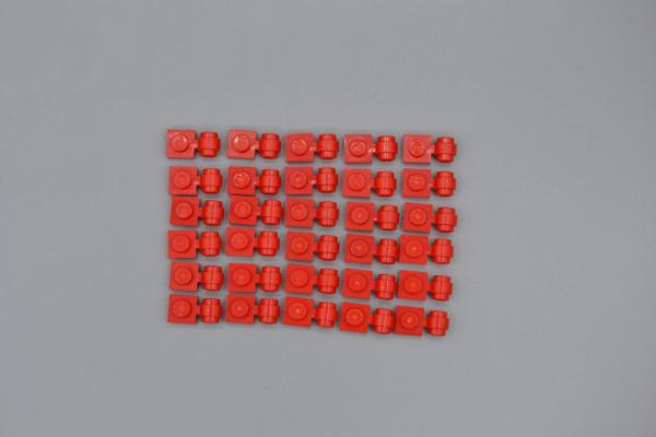 LEGO 30 x Platte Ã–senhalter rot Red Plate 1x1 Light Attachment Thick 4081b
