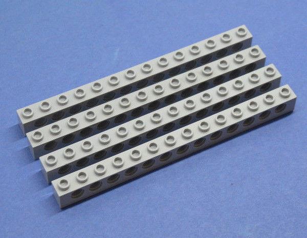 LEGO 4 x Lochstein neuhell grau Light Bluish Gray Technic Brick 1x14 Holes 32018