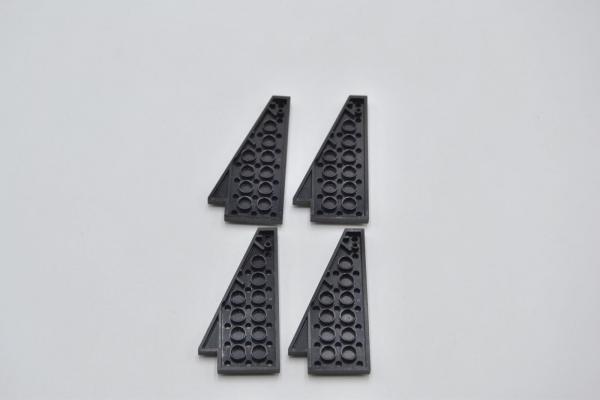 LEGO 4 x FlÃ¼gelplatte schwarz Black Wedge Plate 8x4 Wing Right 3934