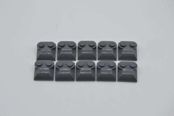 LEGO 10 x Stein mod neues dunkelgrau Dark Bluish Gray Brick 2x2x2/3 Curved 47457