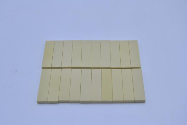 LEGO 20 x Fliesen Fliese Kachel glatt beige Tan Tile 1x4 2431