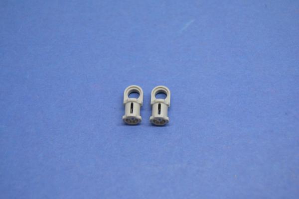 LEGO 2 x Verbinder glatt neuhell grau Light Bluish Gray Technic Connector 44