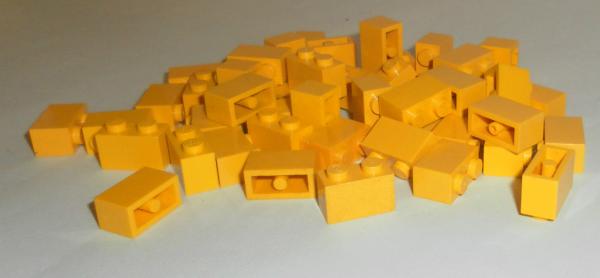LEGO 50 x Basisstein gelb 1x2 yellow basic brick 3004 300424 4613966